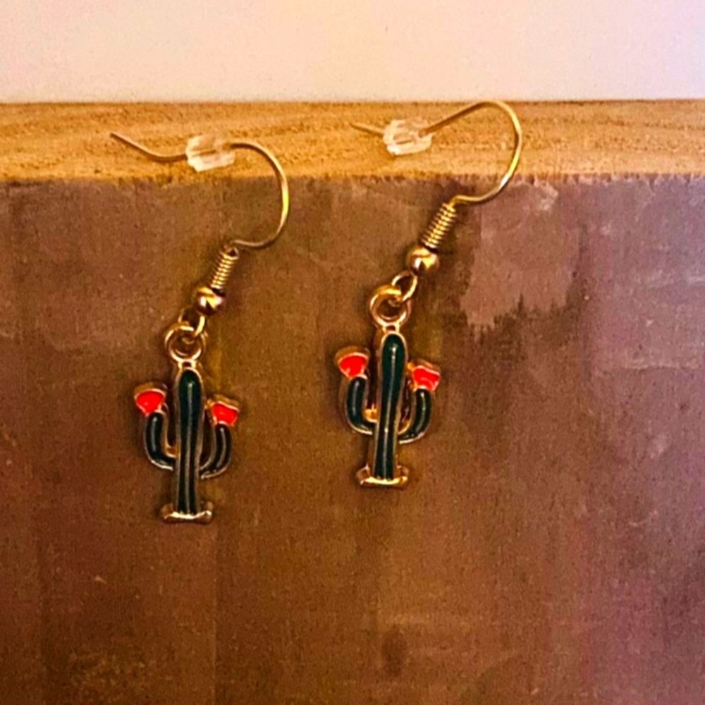 Cactus earrings